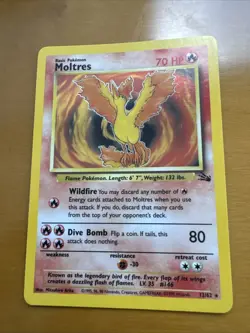 Moltres 12/62 - Holo Unlimited Rare Fossil Set - LP - Pokemon TCG Card - Image 3