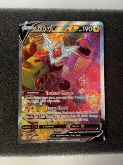 Pokemon TCG 2022 Rotom V (Alternate Full Art) 177/196 Secret Rare Lost Origin - Image 1