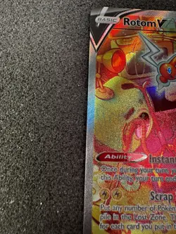 Pokemon TCG 2022 Rotom V (Alternate Full Art) 177/196 Secret Rare Lost Origin - Image 4