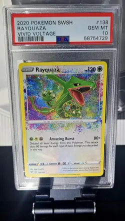 Pokemon Rayquaza Amazing Rare Vivid Voltage 138/185 PSA 10 GEM MINT - Image 5