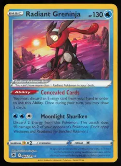 2022 Sword & Shield - Astral Radiance Radiant Greninja Basic/Radiant Rare #46 - Image 1