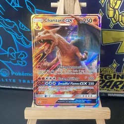Pokemon TCG Charizard GX SM195 Sun Moon Black Star Promo Card - Image 1