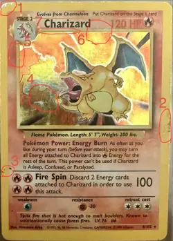 Pokemon Charizard Base Set Holo Rare 4/102 Unlimited HP🔥 - Image 3