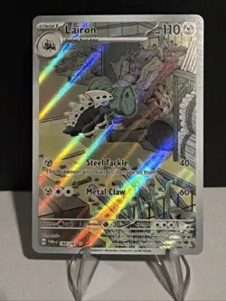 Pokemon TCG Lairon Full Art Holo Card Twilight Masquerade Illustration Rare - Image 1