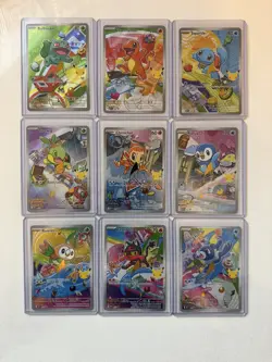 Pokemon TCG First Partner Illustration Series 1 Complete Promo Set - Image 1