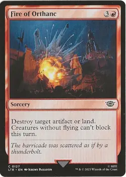 Fire of Orthanc 127 Common MTG Lord of the Rings Middle Earth NM/MT - Image 1