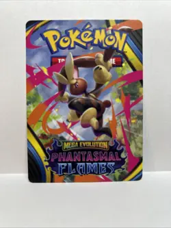 Pokemon Phantasmal Flames Trainer Tips Card - Mega Lopunny Card NM IN HAND - Image 1