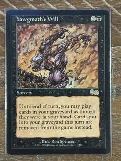 Yawgmoth's Will Urza's Saga Regular MTG LP Magic Card - Image 1