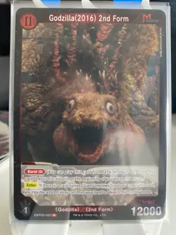 TOHO Godzilla(2016) 2nd Form Monster R Foil Godzilla Card Game EBP02-003 - Image 1