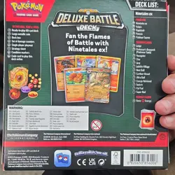 Pokemon Deluxe Battle Deck Ninetales ex Foil 60-Card Set w/ Metallic Coin - Image 2
