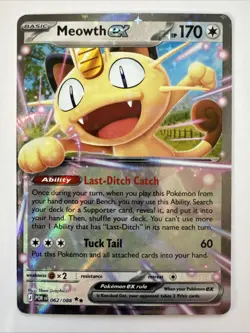 Meowth Ex 062/088 Perfect Order Pokemon Card Double Rare - Image 1