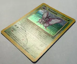 Venomoth Jungle Holo Pokemon 1999 TCG Vintage Rare Card # 13/64 Moderate Play - Image 5