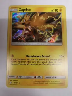 Zapdos - 40/181 - Holo Rare Team Up Set - Pokemon Card - Image 1