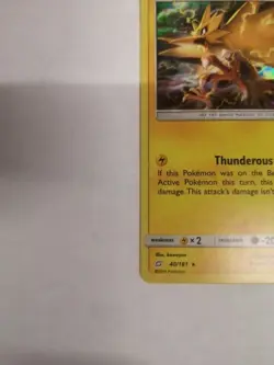 Zapdos - 40/181 - Holo Rare Team Up Set - Pokemon Card - Image 2