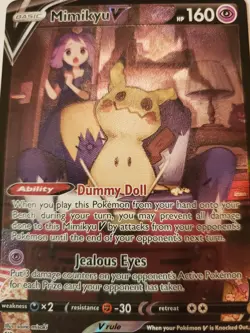 Mimikyu v TG16/TG30 Sword & Shield Brilliant Stars Trainer Gallery Card NM/M - Image 3