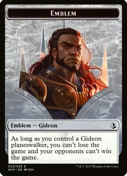 X 1 Gideon of the Trials Emblem NM-M AKH 025 MTG Magic The Gathering - Image 1