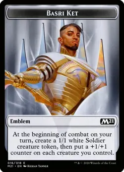 X 1 Basri Ket Emblem NM-M M21 016 MTG Magic The Gathering - Image 1