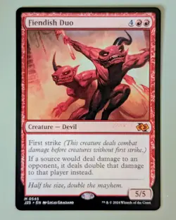 Fiendish Duo - Foundations Jumpstart #545 Mythic Rare - Near Mint - MtG - Image 1