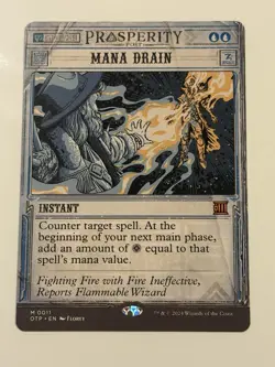 Mana Drain - English - MTG Outlaws Thunder Junction Breaking News Mythic Instant - Image 1