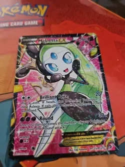 Pokemon TCG Meloetta EX Full Art Holo Card RC25/RC25 Legendary Treasures - Image 1