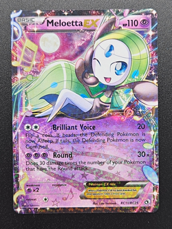 Pokemon TCG: Meloetta EX RC11 + Meloetta EX RC25 Legendary Treasures LP Combo - Image 2
