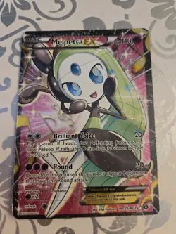 Pokemon TCG Meloetta EX Full Art Holo Card RC25/RC25 Legendary Treasures - Image 1