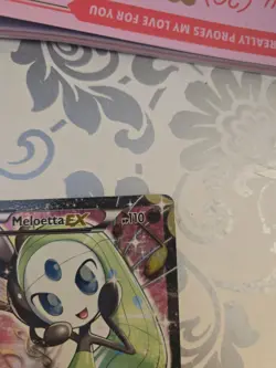 Pokemon TCG Meloetta EX Full Art Holo Card RC25/RC25 Legendary Treasures - Image 4