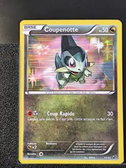 Carte Pokemon Coupenotte 13/20 Holo Coffre Des Dragons Noir & Blanc 2012 3 - Image 2