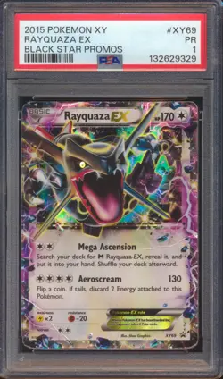 2015 POKEMON XY RAYQUAZA EX BLACK STAR PROMOS #XY69 PSA 1! - Image 1