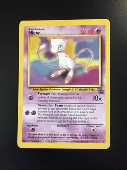 Mew # 8 Black Star Promo Rare Vintage Non Holo Pokemon - Image 1