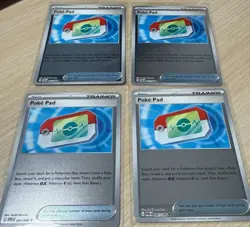 Four (4) Card Playset: Poke Pad Reverse Holo 081/088 Pokemon Me03: Perfect Order - Image 1