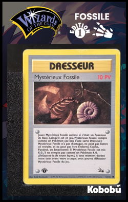 Carte Pokemon Mysterieux Fossile 62/62 Edition 1 Ed 1 Fossile Wizards 3 - Image 1