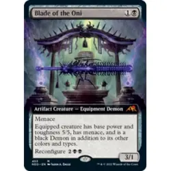 BLADE OF THE ONI (EXTENDED ART) Kamigawa: Neon Dynasty NEO Magic MTG MINT CARD - Image 1