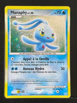 Carte Pokemon Manaphy 4/12 Holo Trainer Kit Manaphy 2008 Diamant & Perle - Image 1