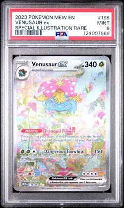Venusaur EX 198/165 Special Illustration Rare 151 Pokemon Card PSA 9 - Image 1