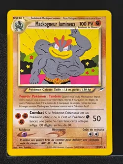 Carte Pokemon Mackogneur Lumineux 25/105 Edition 2 Ed 2 Neo Destiny Wizards FR - Image 1