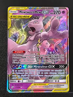Carte Pokemon Mewtwo et Mew GX 71/236 SL11 Harmonie Des esprits FRA - Image 2