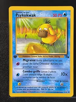 Carte Pokemon Psykokwak 53/62 Edition 1 Ed 1 Fossile Wizards 5 - Image 2