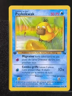 Carte Pokemon Psykokwak 53/62 Edition 1 Ed 1 Fossile Wizards 9 - Image 2