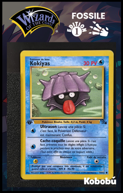 Carte Pokemon Kokiyas 54/62 Edition 1 Ed 1 Fossile Wizards 6 - Image 1