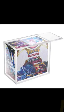 X5 POKEMON ACRYLIC DISPLAY CASE MAGNETIC LID - ENGLISH BOOSTER BOX (CASE ONLY) - Image 1