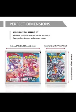X5 POKEMON ACRYLIC DISPLAY CASE MAGNETIC LID - ENGLISH BOOSTER BOX (CASE ONLY) - Image 2