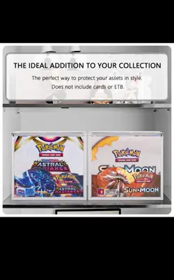 X5 POKEMON ACRYLIC DISPLAY CASE MAGNETIC LID - ENGLISH BOOSTER BOX (CASE ONLY) - Image 4