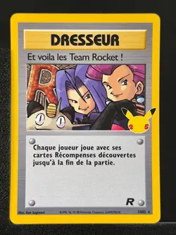 Carte Pokemon Et voila les team rocket 15/82 EB7.5 Celebrations 25ans Epee - Image 1