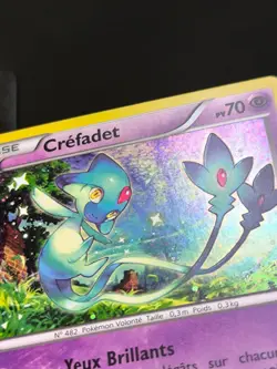 Carte Pokemon Crefadet XY142 Promo Holo Black Star XY FR - Image 3