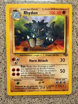 RHYDON 45/64 UC JUNGLE POKEMON UNLIMITED NM/M - Image 1