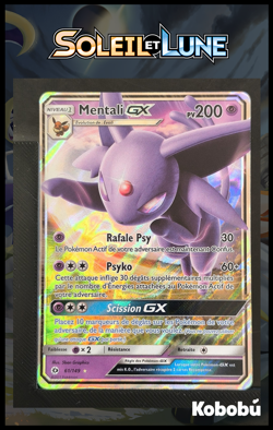 Carte Pokemon Mentali GX 61/149 SL1 Soleil & Lune Base FR SL01 - Image 1