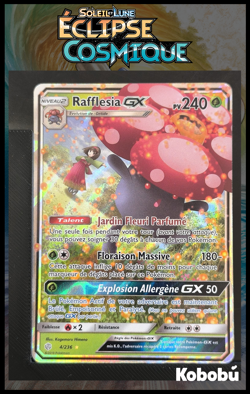 Carte Pokemon Rafflesia GX 4/236 SL12 Eclipse Cosmique Soleil & Lune FR - Image 1