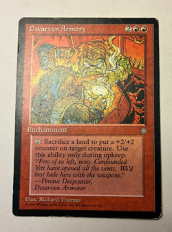 MTG - Ice Age - Dwarven Armory - Rare - LP - Image 1