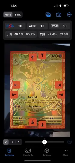( MINT ) Pokemon Mega Lucario EX Mega Hyper Rare Full Art Holo 188/132 Me01 - Image 3